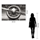 Propeller 2 Tempered Glass w / Foil Wall Art - Ornate Home