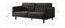 Qinven Dark Brown Adjustable Sofa - Ornate Home