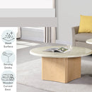 Qwin Coffee Table w/ Marble Top - Ornate Home