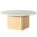 Qwin Coffee Table w/ Marble Top - Ornate Home