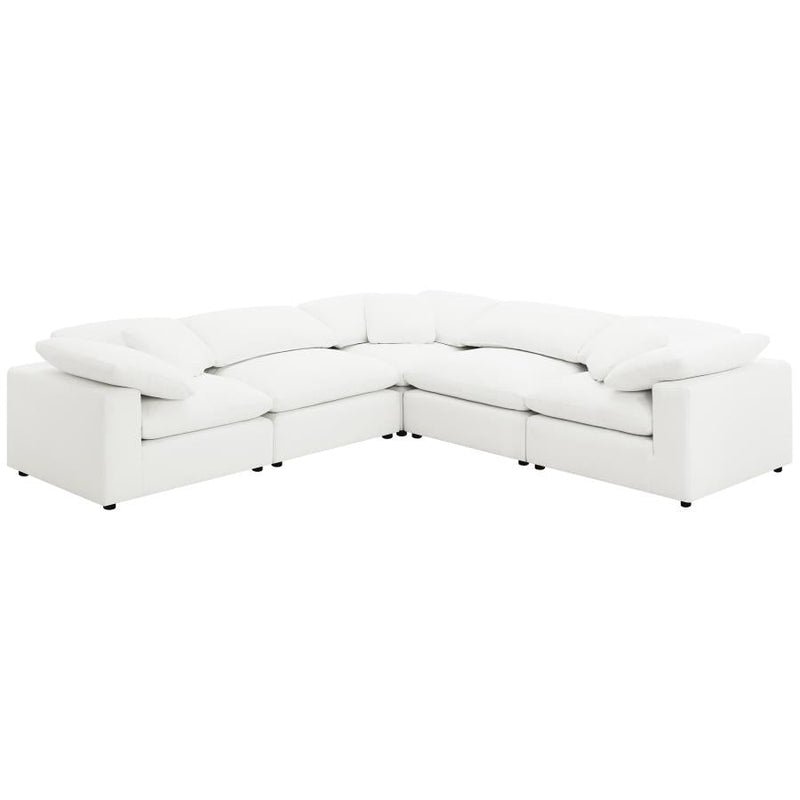 Raleigh Ivory Boucle Modular Cloud Sectional Sofa Units - Create your own Style - Ornate Home