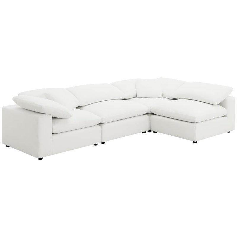 Raleigh Ivory Boucle Modular Cloud Sectional Sofa Units - Create your own Style - Ornate Home