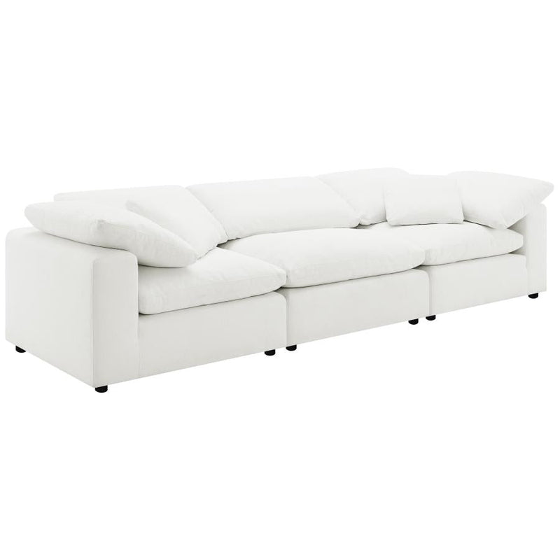 Raleigh Ivory Boucle Modular Cloud Sectional Sofa Units - Create your own Style - Ornate Home