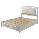 Ramondi Antique White Eastern King Bed - Ornate Home