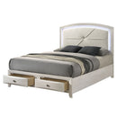 Ramondi Antique White Queen Bed - Ornate Home