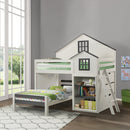 Ratana Gray & White Cabinet - Ornate Home