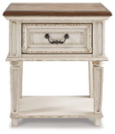 Realyn Nightstand w/ One Drawer - Ornate Home