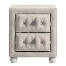 Reggie Beige Nightstand - Ornate Home