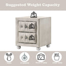 Reggie Beige Nightstand - Ornate Home