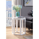 Reon White 2PC Pack Accent Table Set - Ornate Home