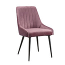 Riley Pink/Black Side Chair (Set of 2) - Ornate Home