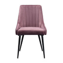 Riley Pink/Black Side Chair (Set of 2) - Ornate Home