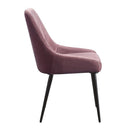 Riley Pink/Black Side Chair (Set of 2) - Ornate Home