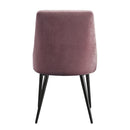 Riley Pink/Black Side Chair (Set of 2) - Ornate Home