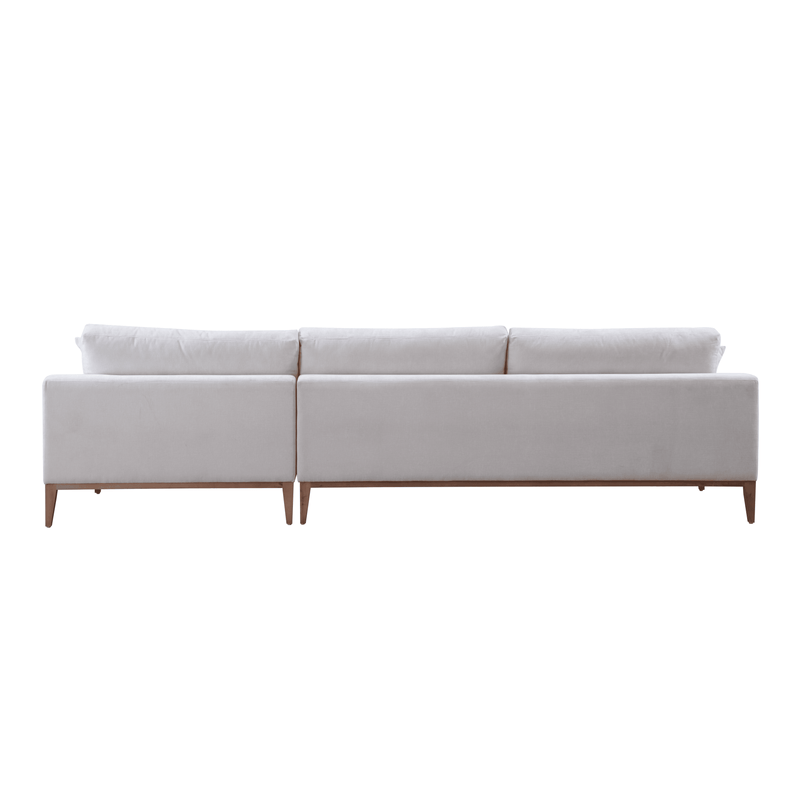 Riverside Ivory 2-piece RAF Chaise Sectional - Ornate Home