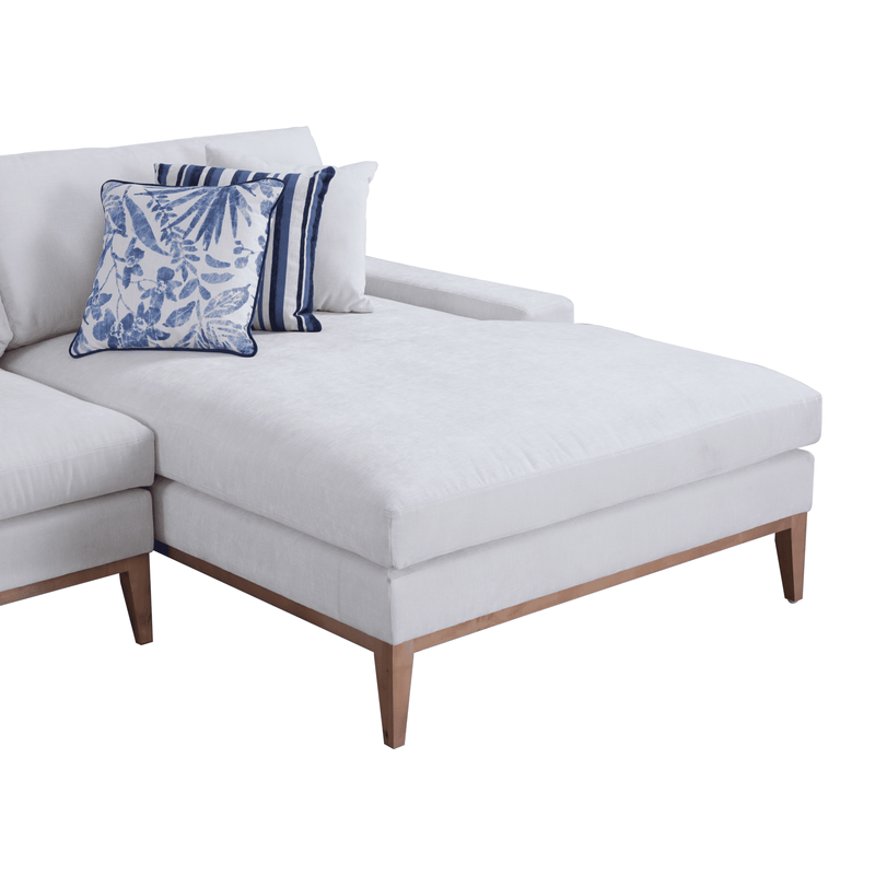 Riverside Ivory 2-piece RAF Chaise Sectional - Ornate Home