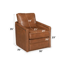 Rocha Brown  Swivel Chair W/Glider - Ornate Home