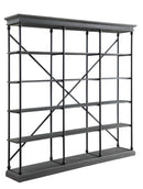 Rukia Gray/Black 84" Bookshelf - Ornate Home