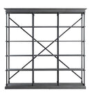 Rukia Gray/Black 84" Bookshelf - Ornate Home