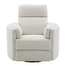 Sagen Beige Glider Recliner W/Swivel - Ornate Home