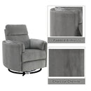 Sagen Charcoal Glider Recliner - Ornate Home