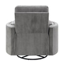 Sagen Charcoal Glider Recliner - Ornate Home