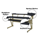 Saida Black Music Desk - Ornate Home