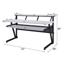 Saida White Music Desk - Ornate Home