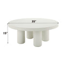 Sanat White Coffee Table - Ornate Home