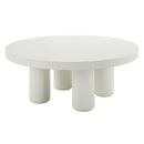 Sanat White Coffee Table - Ornate Home