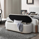 Sandro Beige/Walnut Bench w/Storage - Ornate Home