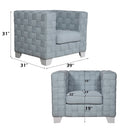 Saree Light Teal Chair - Ornate Home