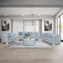 Saree Light Teal Coffee Table - Ornate Home