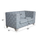 Saree Light Teal Loveseat - Ornate Home