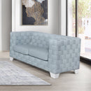 Saree Light Teal Loveseat - Ornate Home