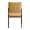Sarha Yellow & Walnut Side Chair (Set of 2) - Ornate Home