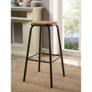 Scarus Natural/Black Bar Stool (Set of 2) - Ornate Home