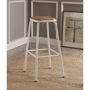 Scarus Natural/White Bar Stool (Set of 2) - Ornate Home