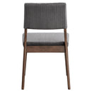 Seda Gray/Walnut Side Chair (Set of 2) - Ornate Home