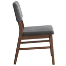 Seda Gray/Walnut Side Chair (Set of 2) - Ornate Home