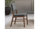Seda Gray/Walnut Side Chair (Set of 2) - Ornate Home