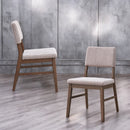 Seda Mauve/Walnut Side Chair (Set of 2) - Ornate Home