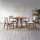 Seda Walnut Round Dining Table - Ornate Home