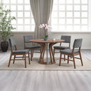 Seda Walnut Round Dining Table - Ornate Home