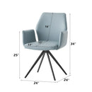 Segismunda Light Blue Side Chair - Ornate Home