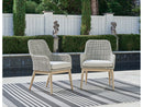 Seton Creek Gray Outdoor Dining Armchair (Set of 2) - Ornate Home