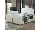 Shelyn White/Chrome Queen Bed - Ornate Home