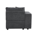 Silvester Gray Left Facing Chair W/2 Pillows - Ornate Home