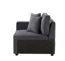Silvester Gray Left Facing Chair W/2 Pillows - Ornate Home