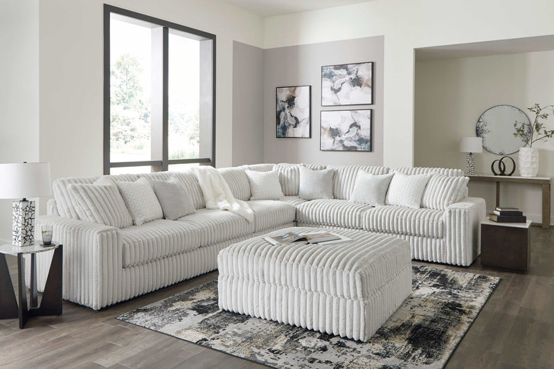 Stupendous Alloy Corduroy Symmetrical Sectional Living Room Set / 4pc (Online Special Price) - Ornate Home